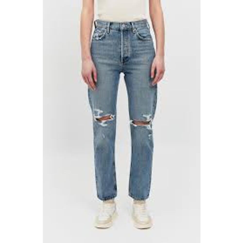 AGOLDE 90s Pinch Waist Cropped Distressed Jeans 🌟 90s Grunge